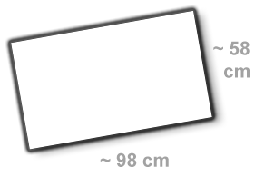 Format 98x58cm